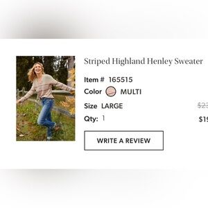 Maurices Striped Highland Henley Sweater - Multi